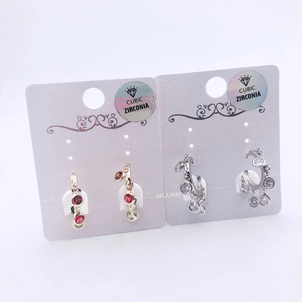 Orecchini zirconia - Grappoli cerchio 5767 - Orecchini cerchio zirconia