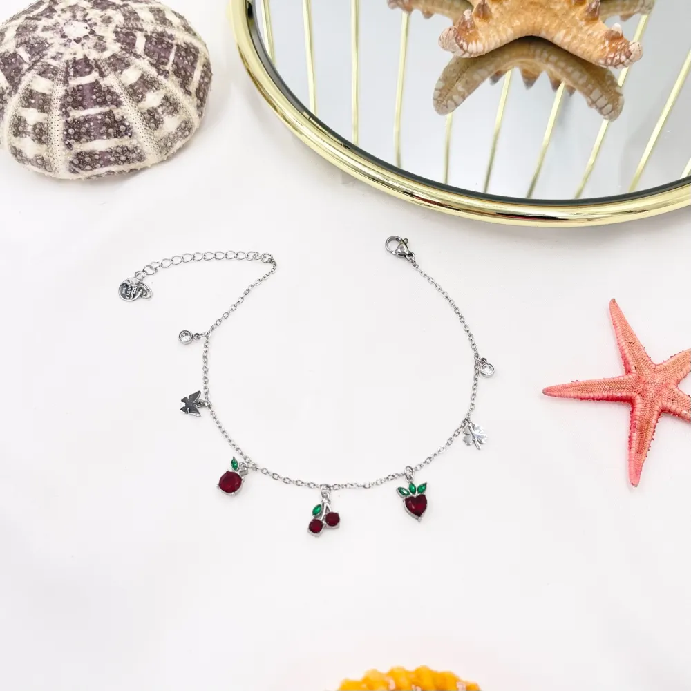 Frutta Ciliegia Mela Fragola-Cavigliera in Acciaio - KAV-103-AA2760B