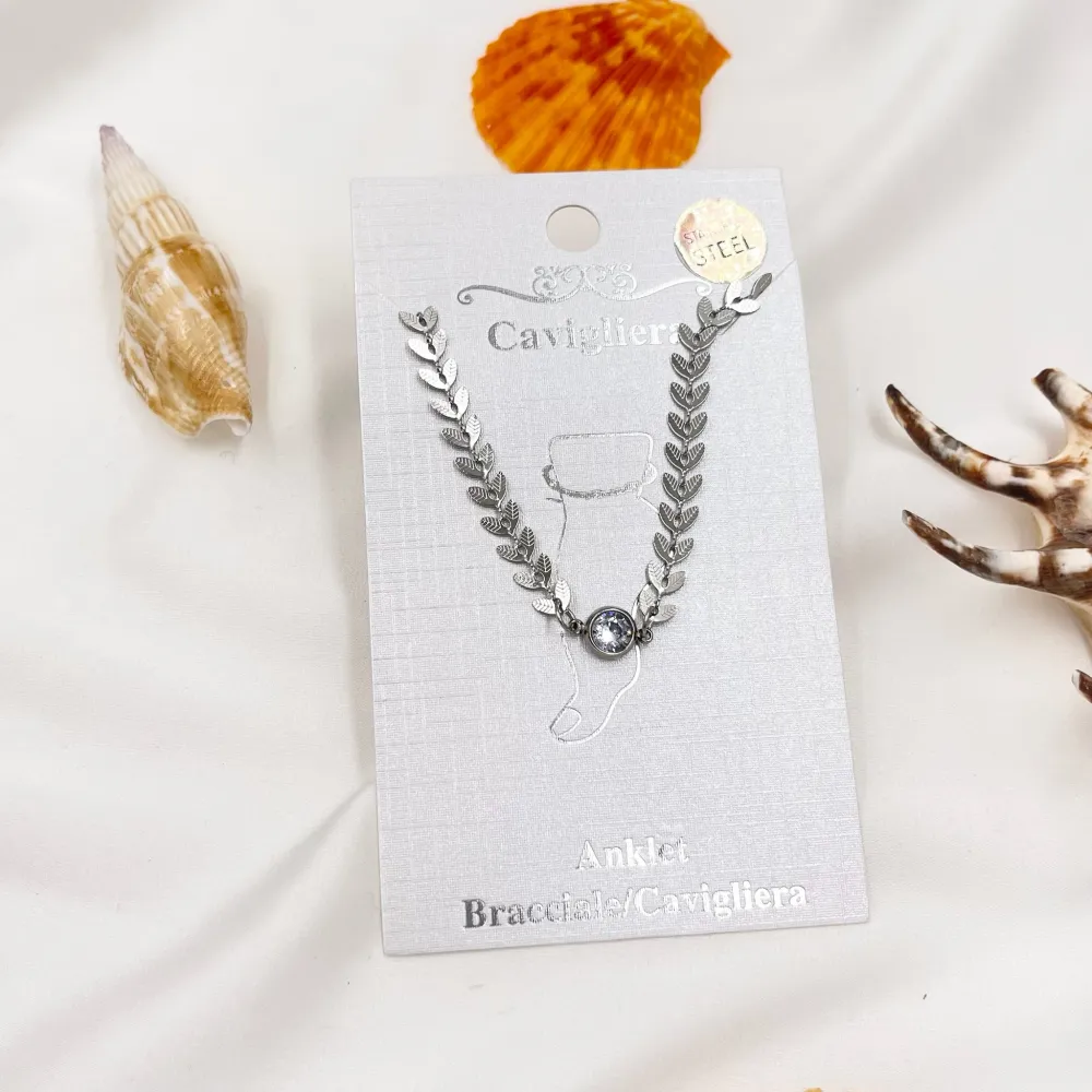 Catena Foglia-Cavigliera in Acciaio - KAV-413-1266