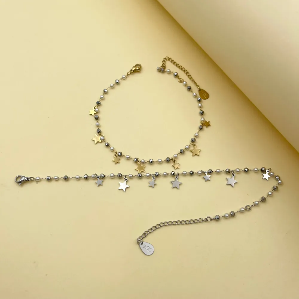 Stella Perline-Cavigliera in Acciaio - KAV-413-253