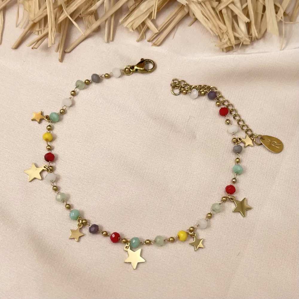 Cristalli con Stella-Cavigliera in Acciaio - KAV-413-253S