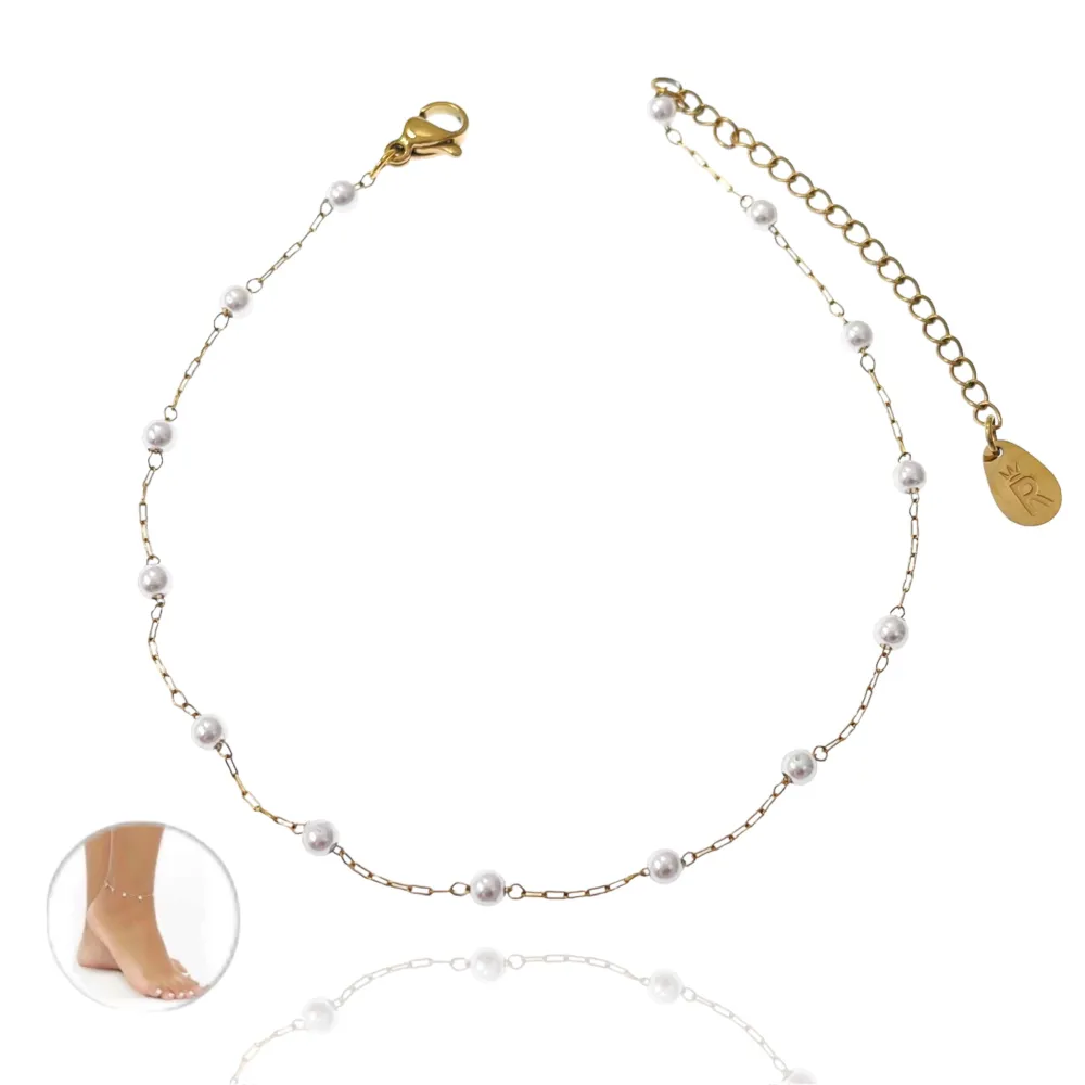 Perla Semplice-Cavigliera in Acciaio - KAV-413-335