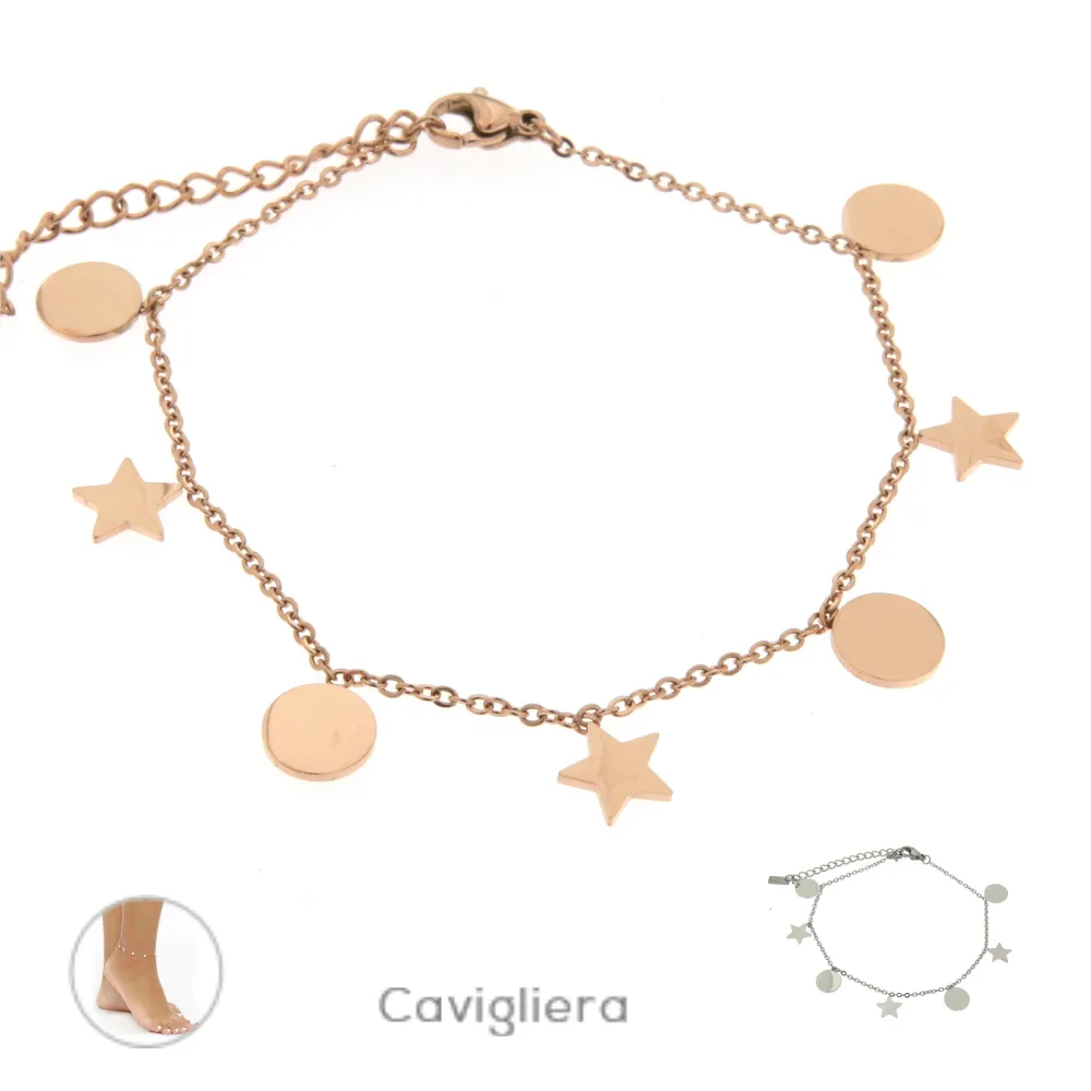 Stella Tondo 3180 - Cavigliera in Acciaio - KAV-413-58