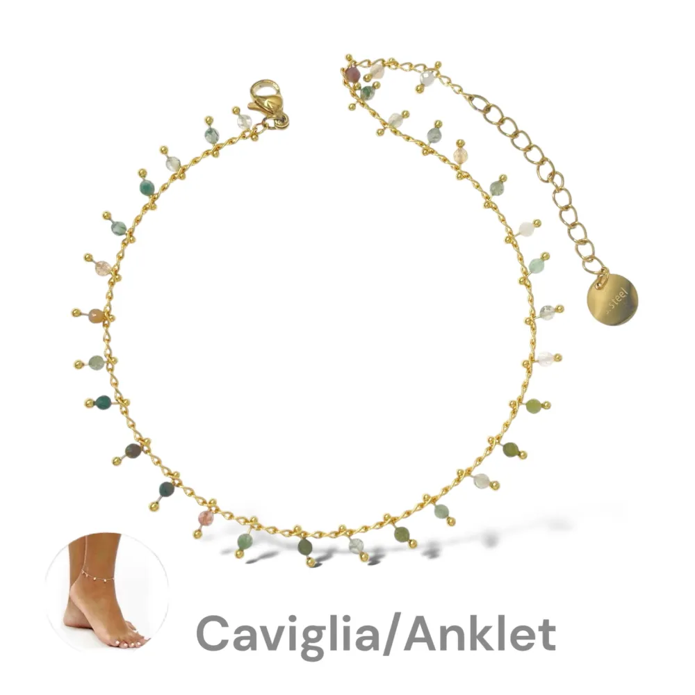 Cristallini Pendenti-Cavigliera in Acciaio - KAV-765-46