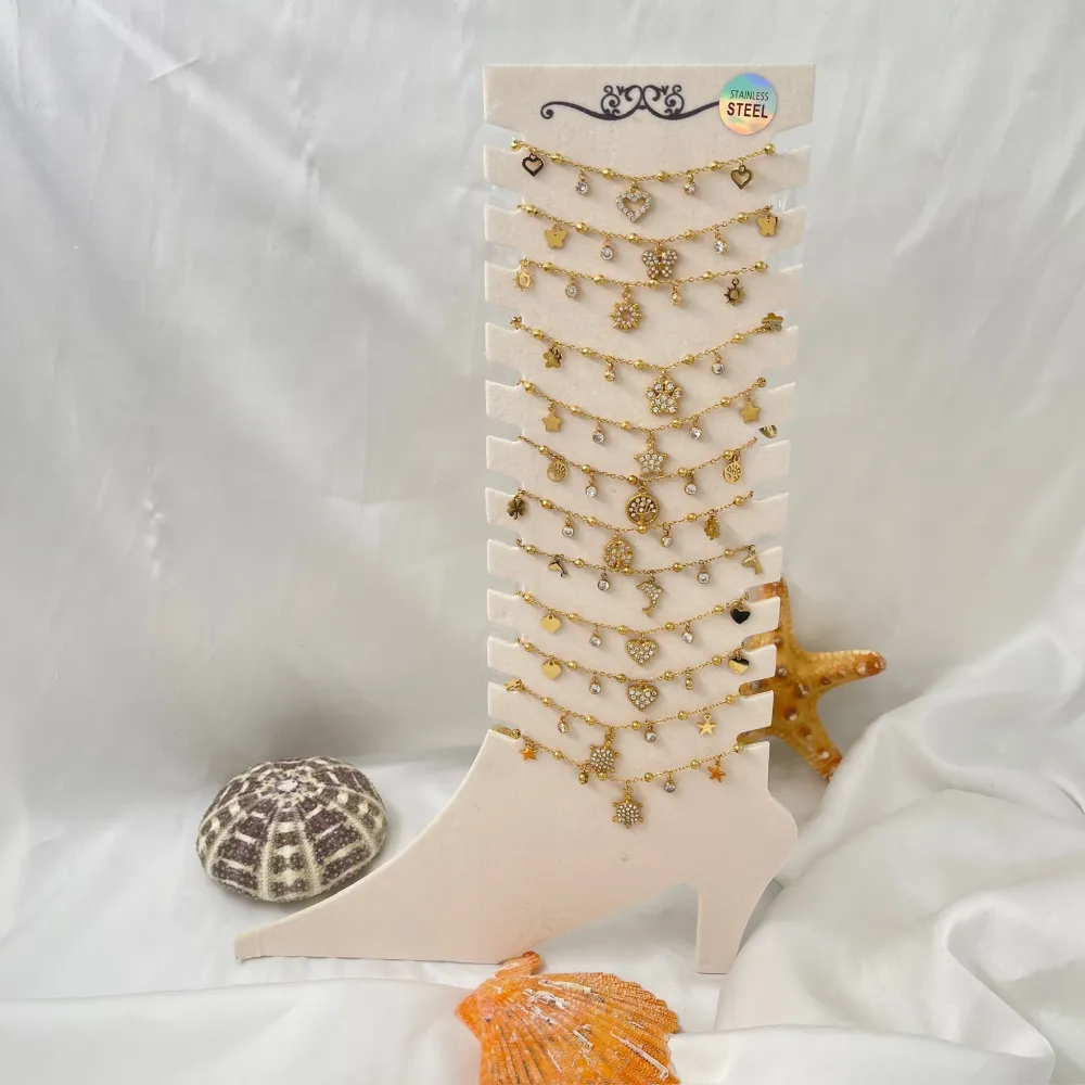 Mix Modelli con Zirconia-12Pz Cavigliere in Acciaio - KPA-103-AA4661-4670B