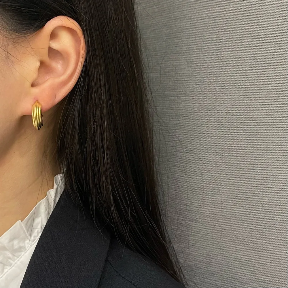 Cerchio -Orecchini a Cerchio in Acciaio - OAP-103-AA1067E