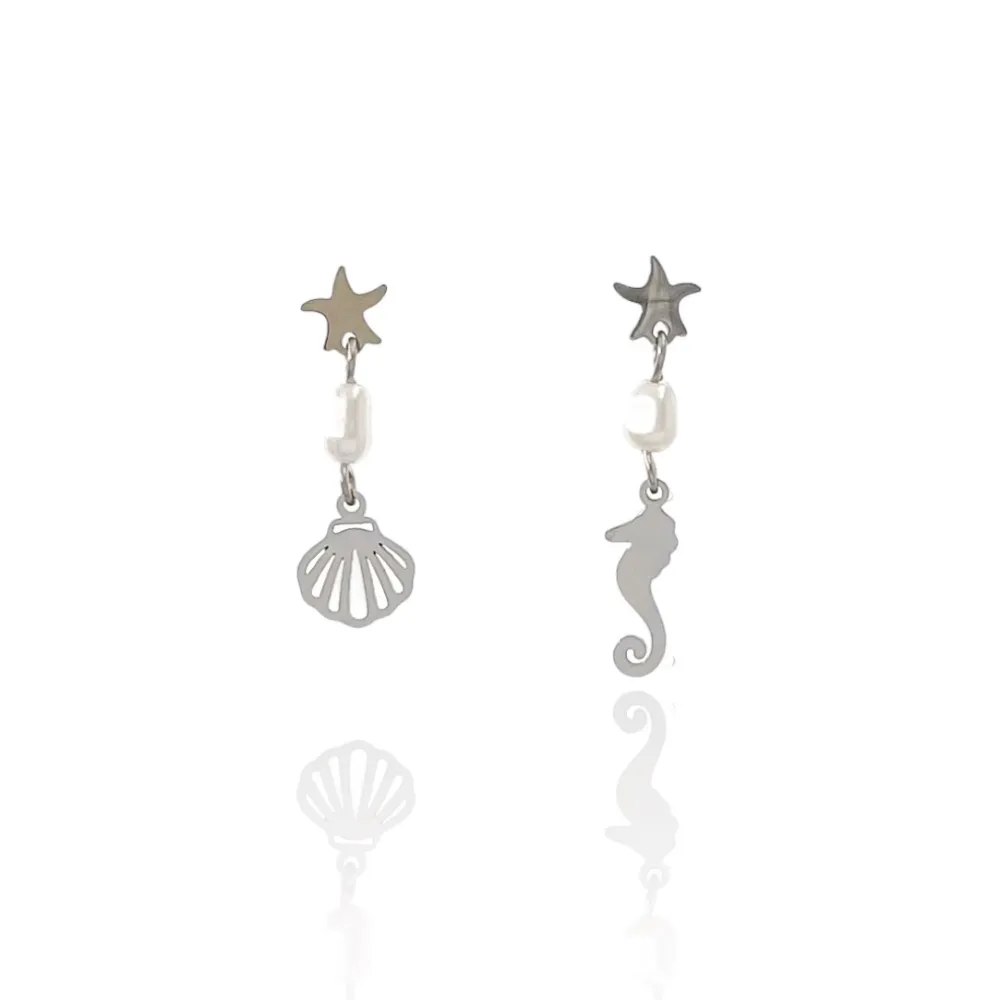 Stella Marina-Orecchini in Acciaio - OAP-103-AA1735E