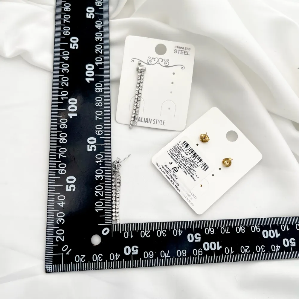 Doppio Tennis-Orecchini in Acciaio - OAP-103-AA2434E