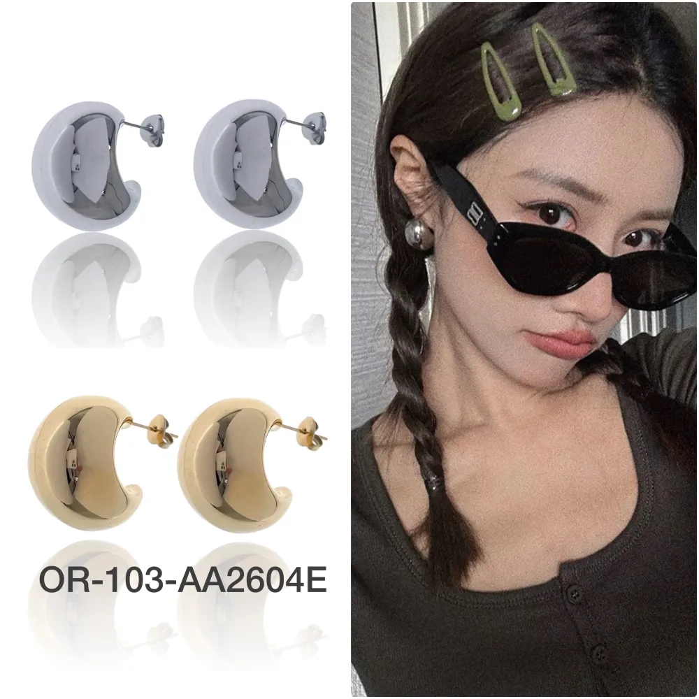 Cerchio -Orecchini in Acciaio - OAP-103-AA2604E