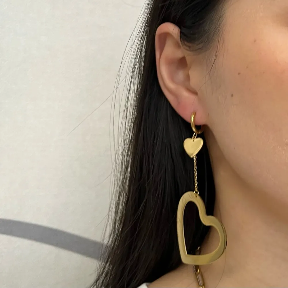 Cuore -Mono Orecchino in Acciaio - OAP-413-1001