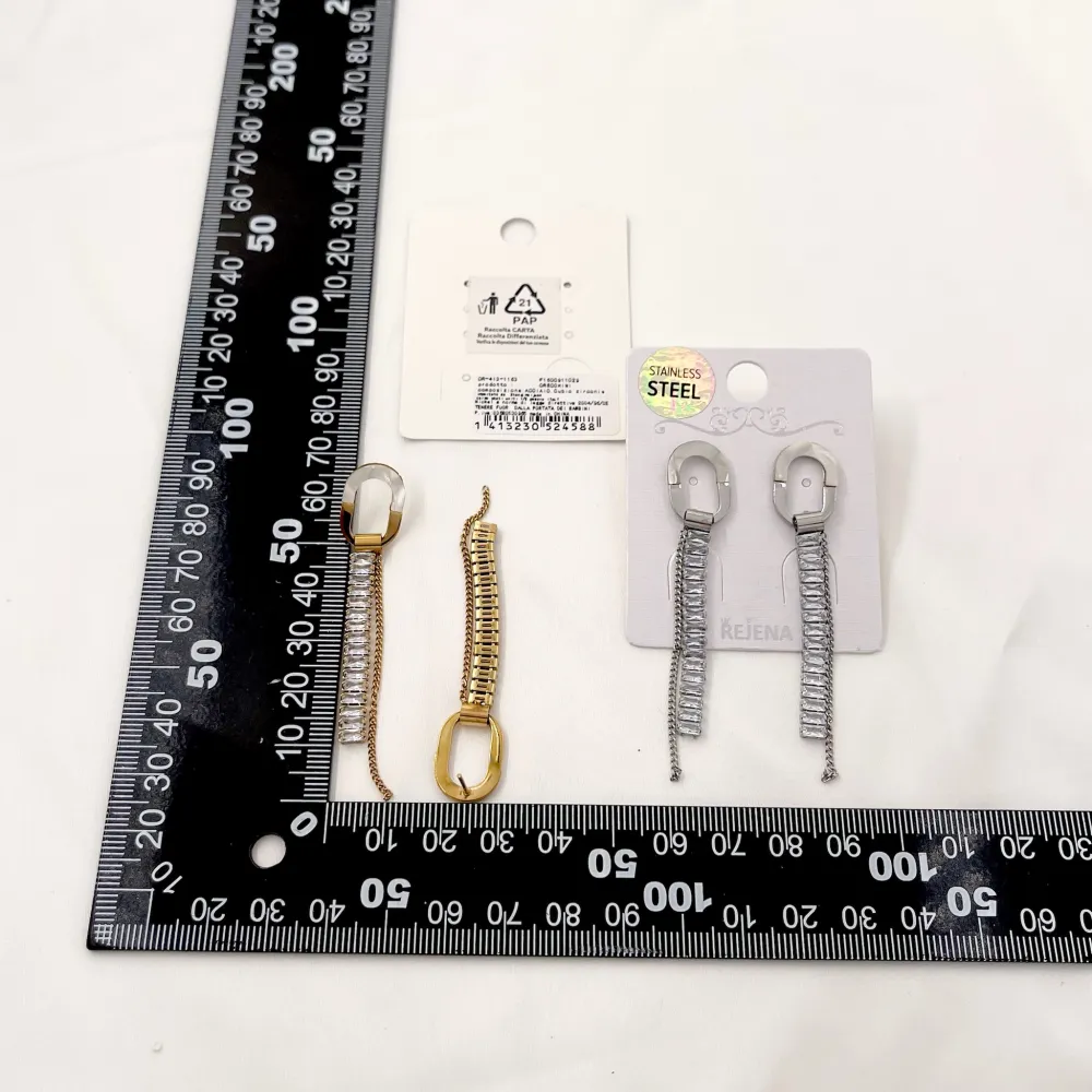 Cerchio con Tennis-Orecchini in Acciaio - OAP-413-1163