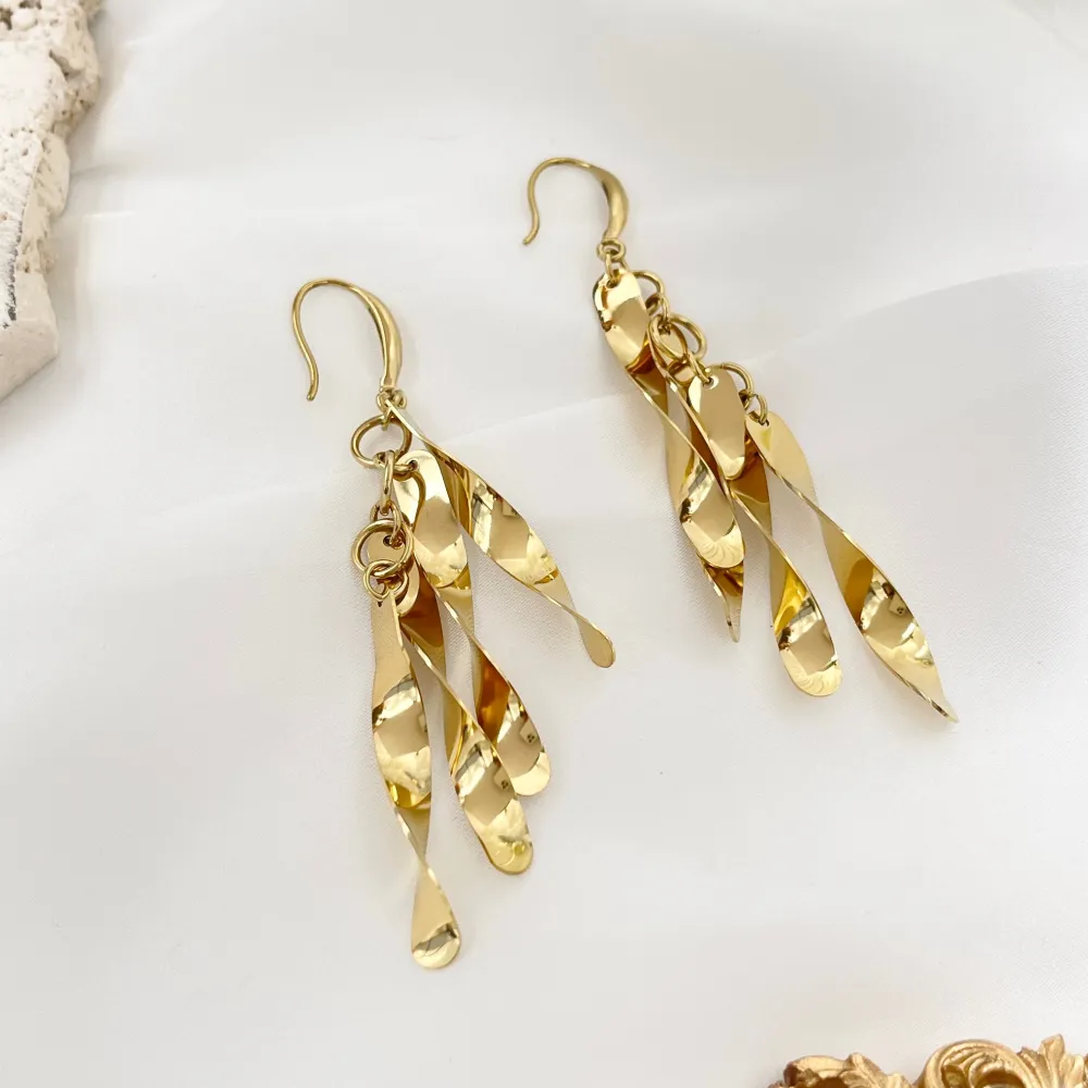 Nastro -Orecchini in Acciaio - OAP-413-2414