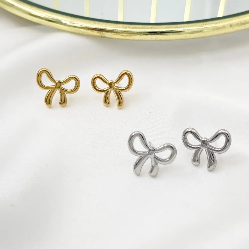 Fiocco -Orecchini in Acciaio - OAP-413-2458