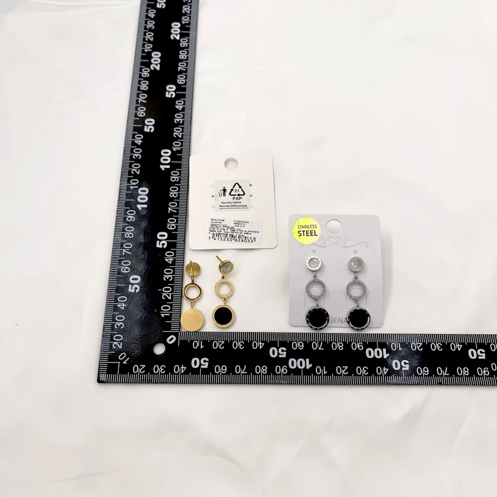 Tondo Cerchio-Orecchini in Acciaio - OAP-413-528