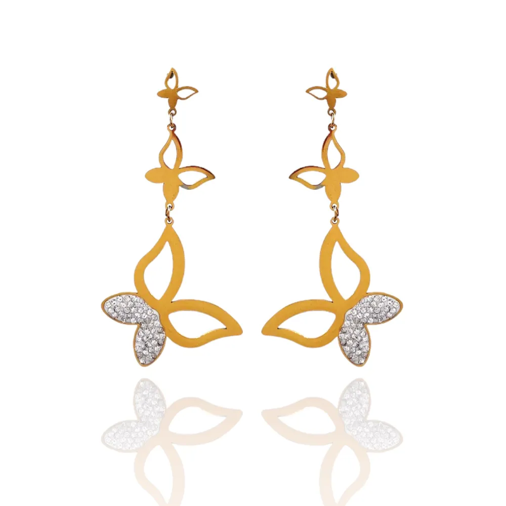 Farfalla -Orecchini in Acciaio - OAP-413-924