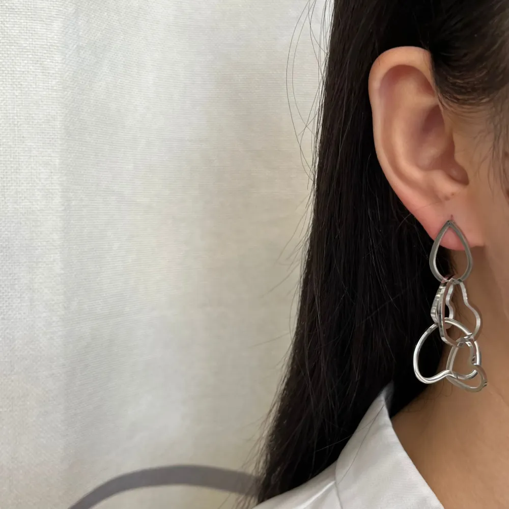 Cuore Vuoto -Orecchini in Acciaio - OAP-413-961