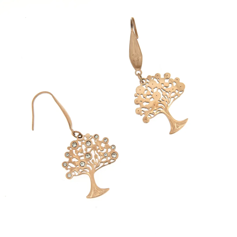 OAP6659-Albero della Vita-Orecchini in Acciaio - OAP6659-Albero della Vita-Orecchini in Acciaio