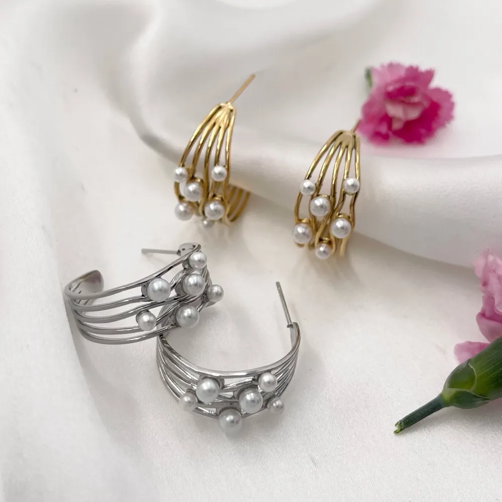 Cerchio-Orecchini in Acciaio - OAP-729-38