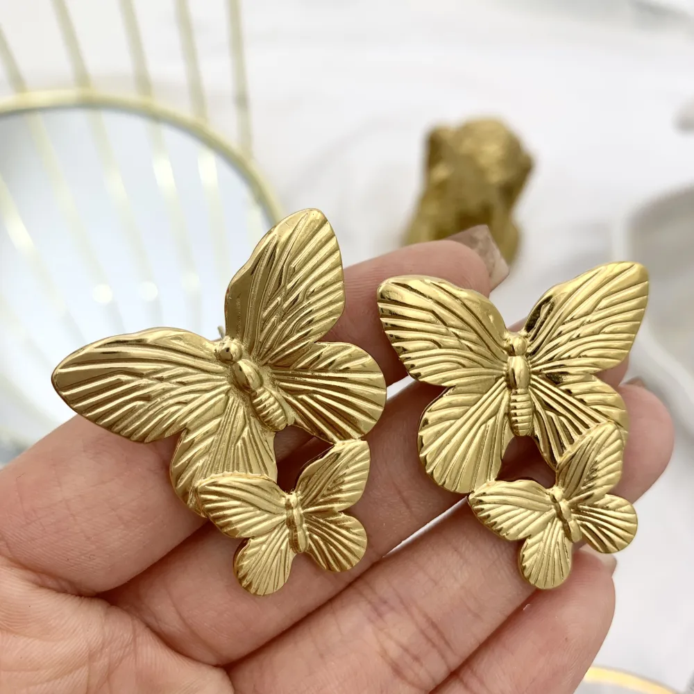 Farfalla-Orecchini in Acciaio - OAP-732-259