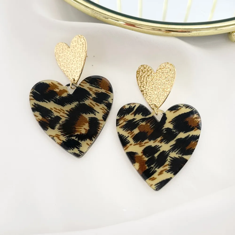 Cuore Grande-Orecchini in Acciaio - OAP-759-56