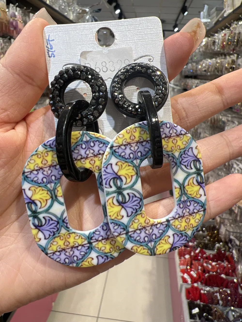 Orecchini moda in resina - OMM-104-S52