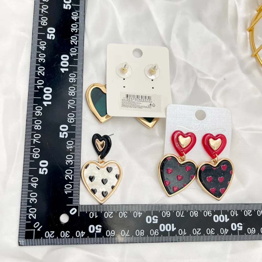 Cuore-Orecchini Moda in Resina - OMM-14876-B