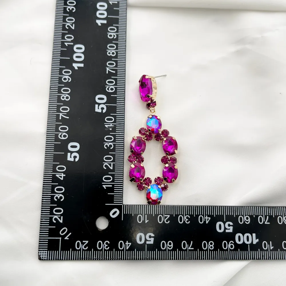 Cerchio Ovale-Orecchini Moda Vetro - OMM-159-22657