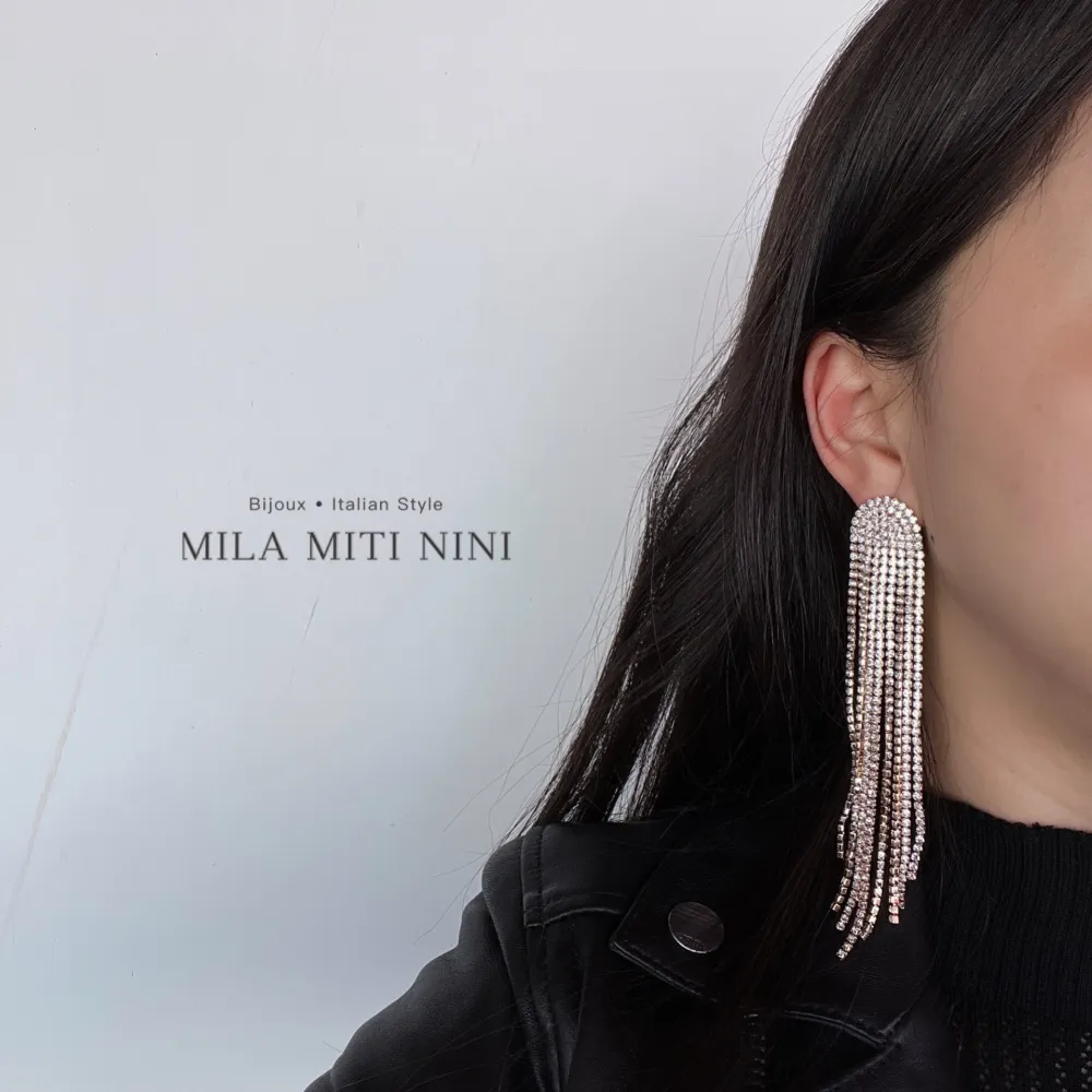 Napine con Strass-Orecchini con Zirconia - OMZ-109-52A