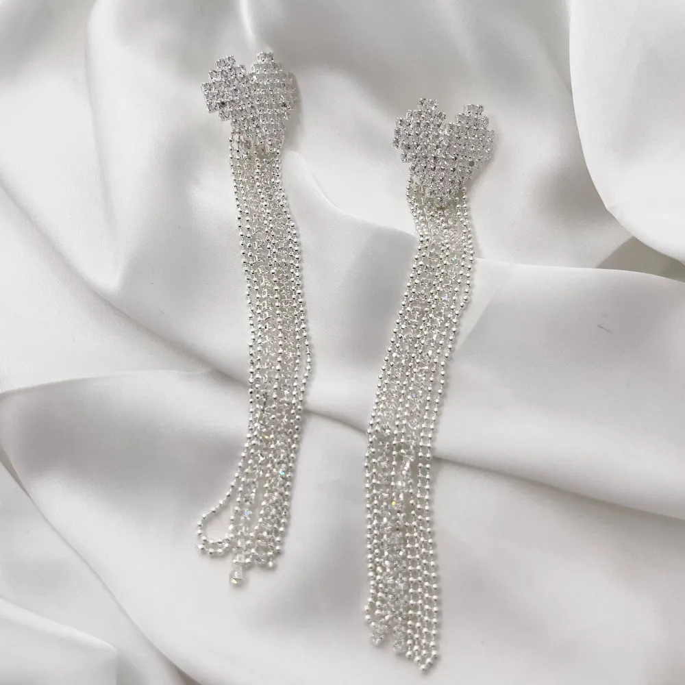 Cuore con Napine-Orecchini con Zirconia - OMZ-321-F68