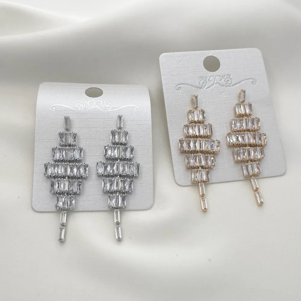 Rombo Zirconia-Orecchini con Zirconia - OMZ-416-L20