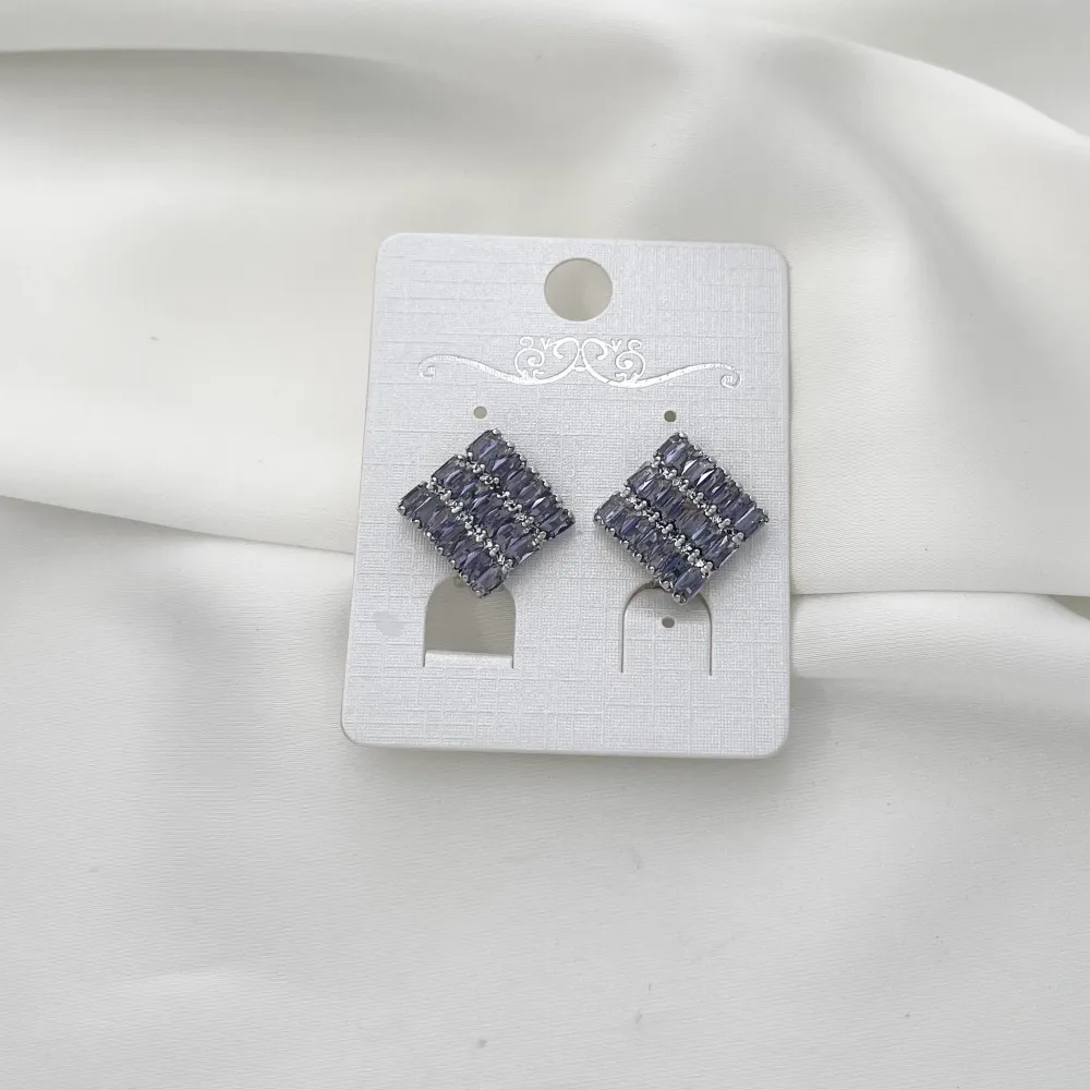 Cubo-Orecchini a Clip con Zirconia - OMZ-416-L24