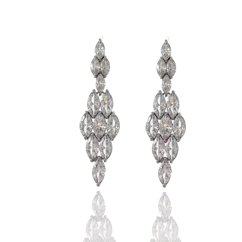 Rombo Lungo-Orecchini con Zirconia - OMZ-506-249