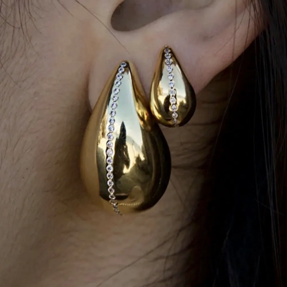 Goccia Grande-Orecchini con Zirconia - OMZ-520-L53