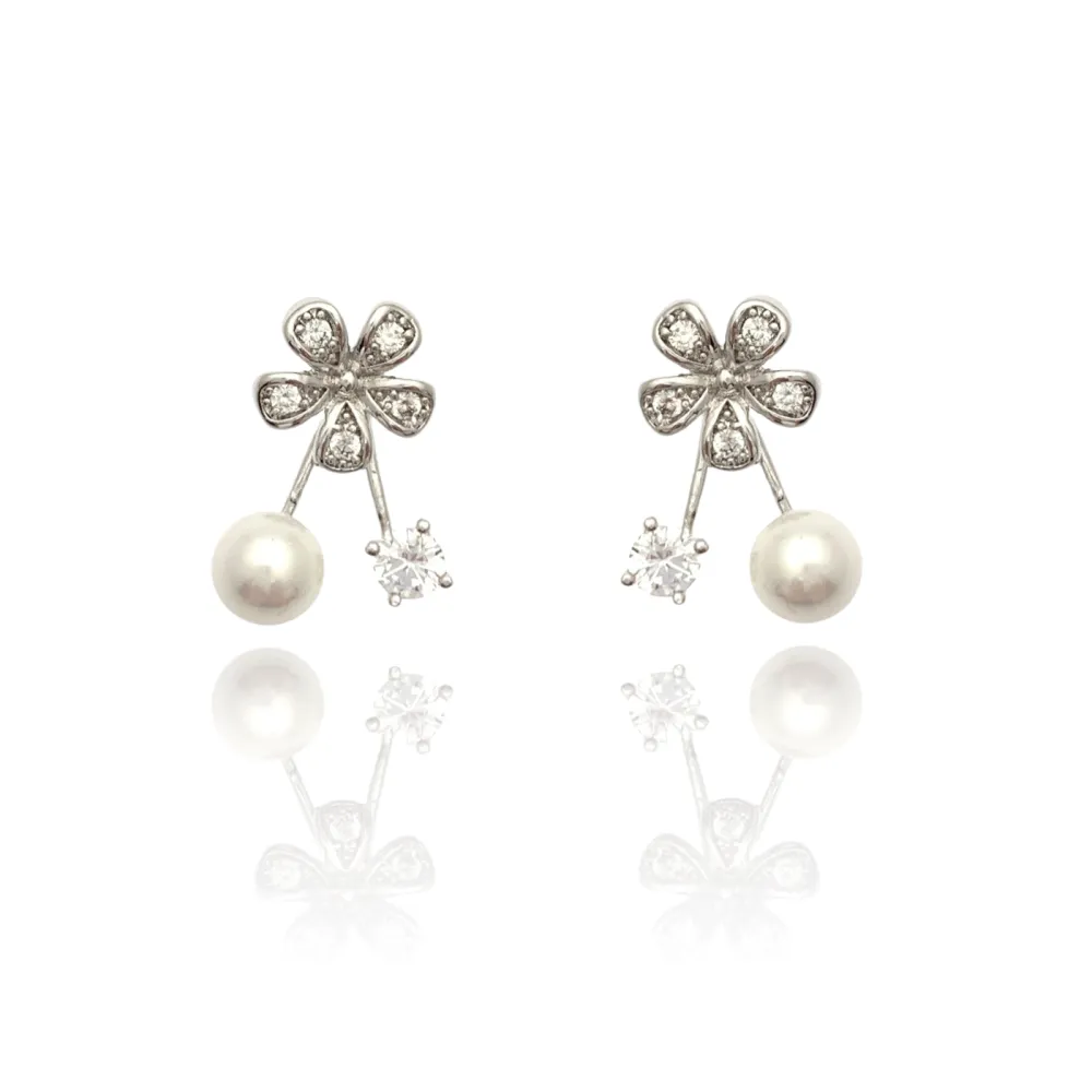 Fiore Perla-Orecchini con Zirconia - OMZ-XP9858