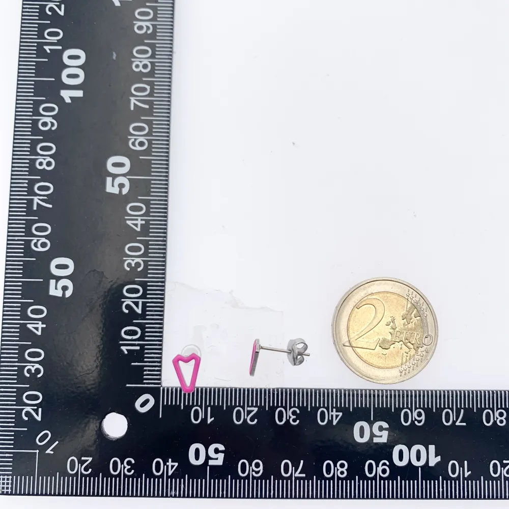 Triangolo  Smaltato-12Paia Orecchini a Lobo in Acciaio - OPA-103-AA1601E