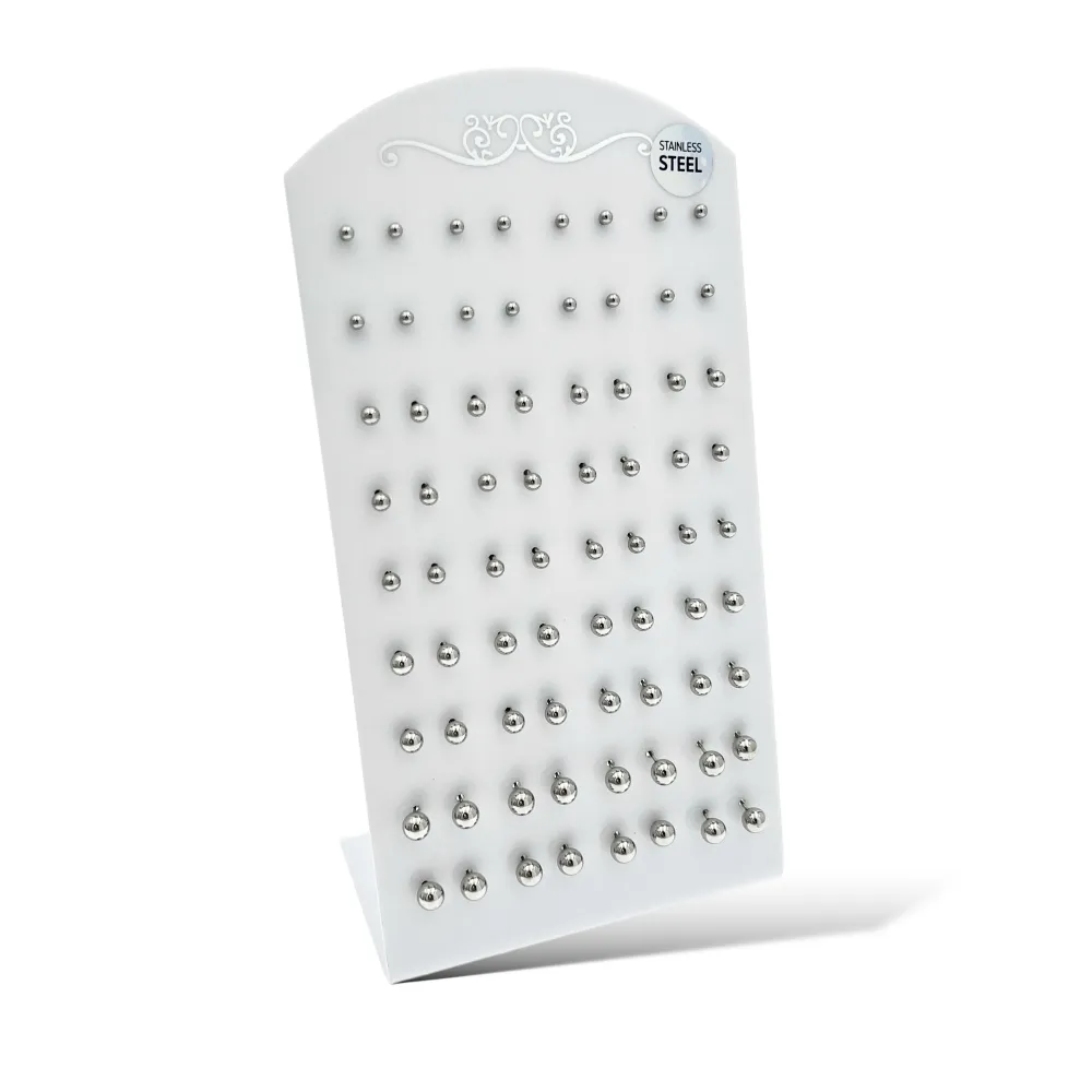 Pallina Scalare -36Paia Orecchini in Acciaio - OPA-107-184-140 Pallina Scalare