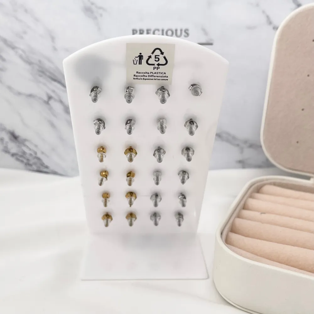 Ying Yang-12Paia Orecchini a Lobo in Acciaio - OPA-413-1125