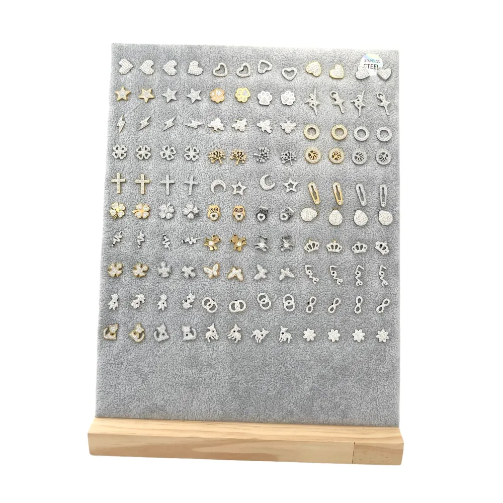 Orecchini a lobo Soggetti Mix-60 Paia Orecchini in Acciaio - OPA-413-966