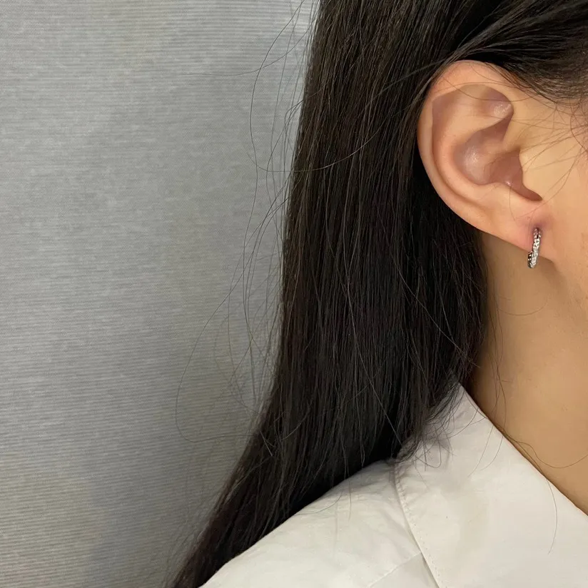 Cerchio Lavorato-24Pz Orecchini in Acciaio - OPA-450-299