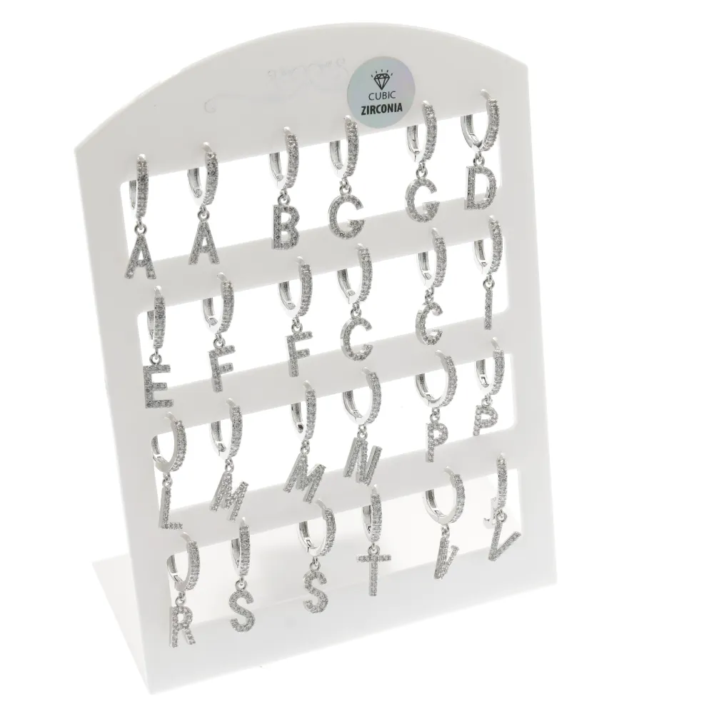 OPM-Cerchi Zirconia a Scalare 5753- 12Paia Orecchini - OPM-109-178