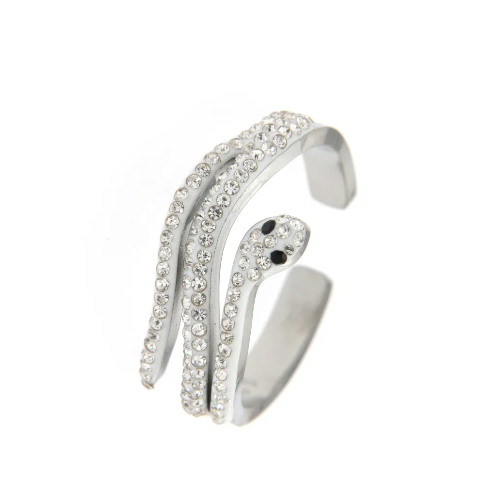 Serpente 3139 - Anello Regolabile in Acciaio - Serpente 3139 - Anello Regolabile in Acciaio