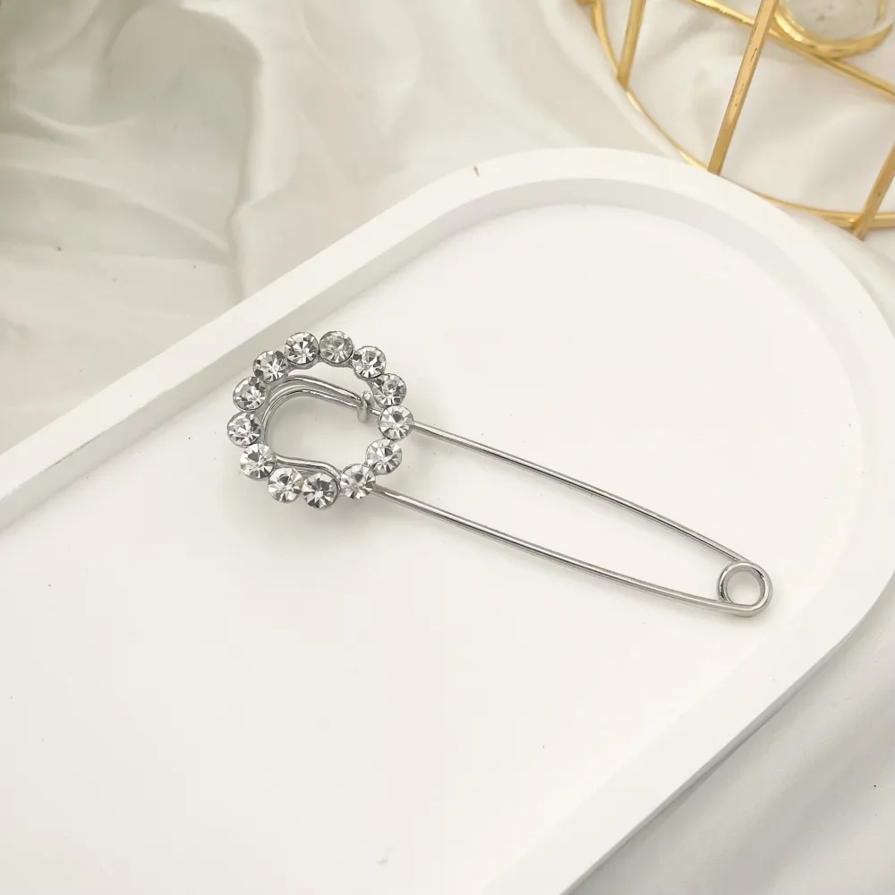 Cerchio con Strass-Spilla da Balia in Metallo - SPM-312-359