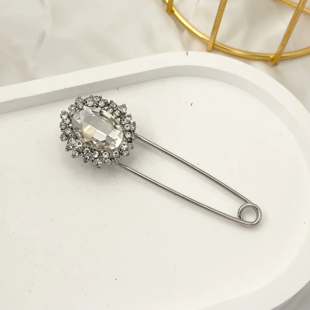 Punto Luce Ovale-Spilla da Balia in Metallo - SPM-312-360