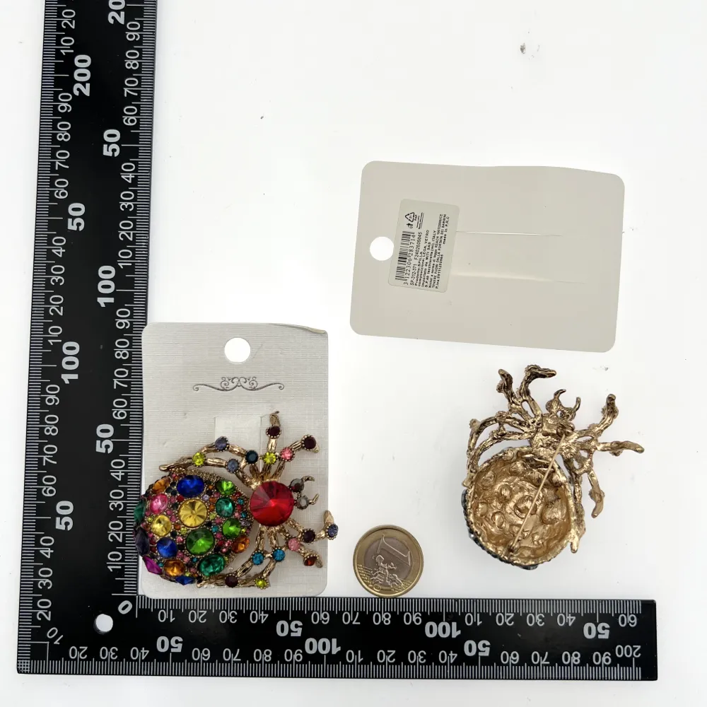 Ragno Grande-Spilla in Metallo e Strass - SPM-312-371