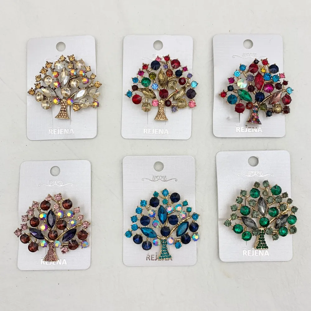 Albero della Vita-Spilla con Strass - SPM-321-232