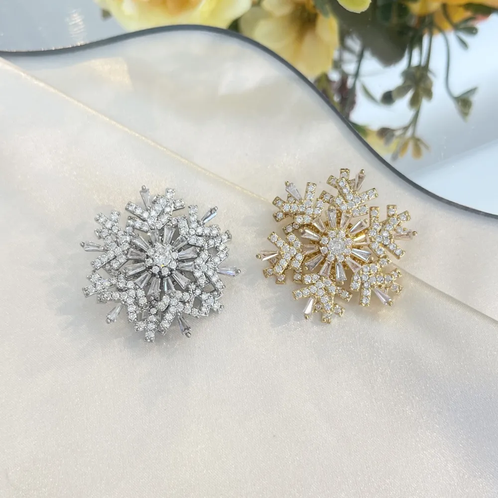 Fiocco di Neve-Spilla con Zirconia - SPM-506-271