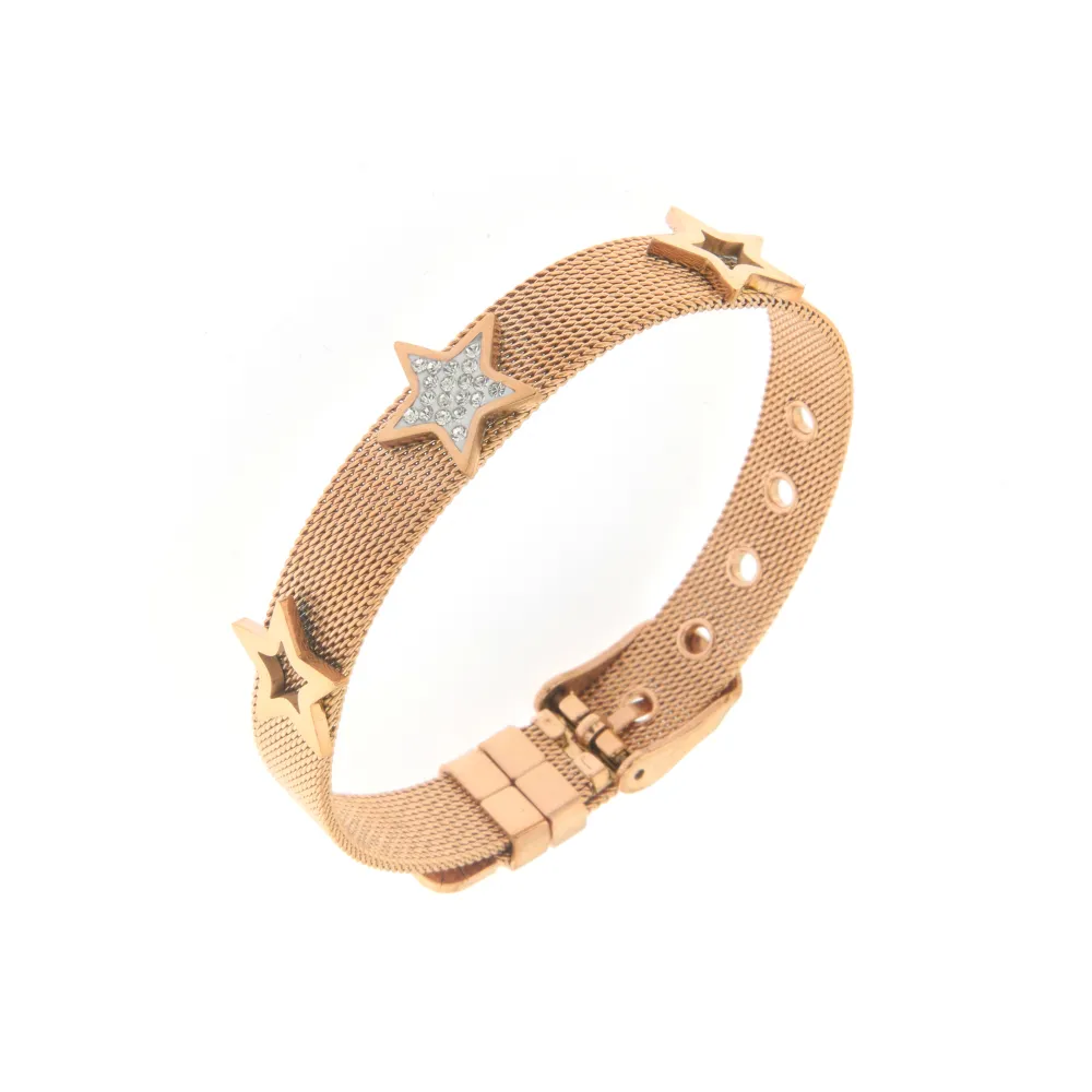 Bracciale da Donna In Acciaio - Stella -Bracciale Cinturino Orologio
