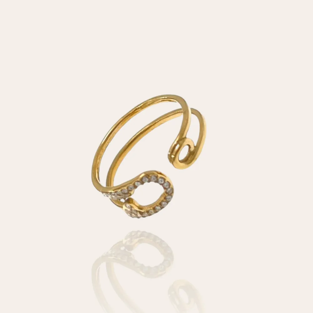 Spilla-Anello Regolabile in Acciaio - AAR-103-AA4230R