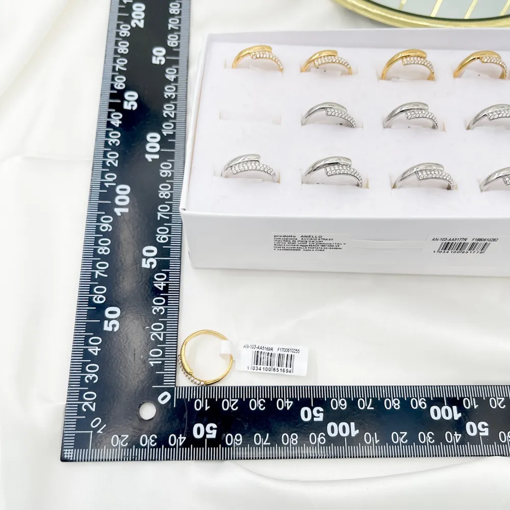 Semplice -Anello Regolabile in Acciaio - AAR-103-AA5169R