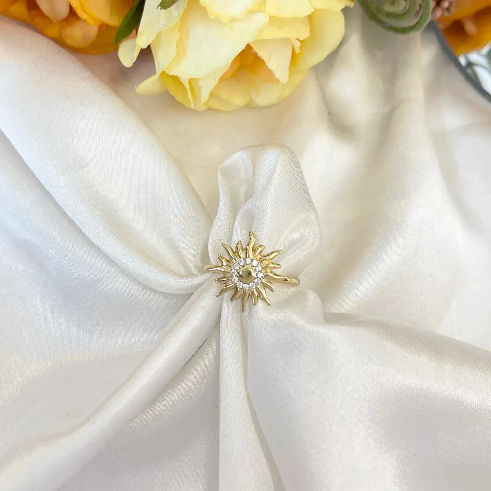 Sole -Anello Regolabile in Acciaio - AAR-103-AA6066R